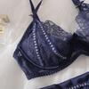 Women's Sexy Lingerie Set Hollow Out See-Through Allure Lingerie Set Push-Up Shaping Bra & Panty Set