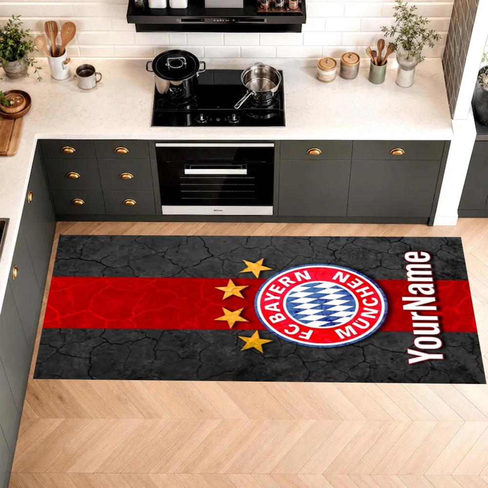 Fc Bayern Mnchen Customize Your Name Kitchen Rug Runner Rug Laundry Mat Hallway Entryway The Best Gift Choice