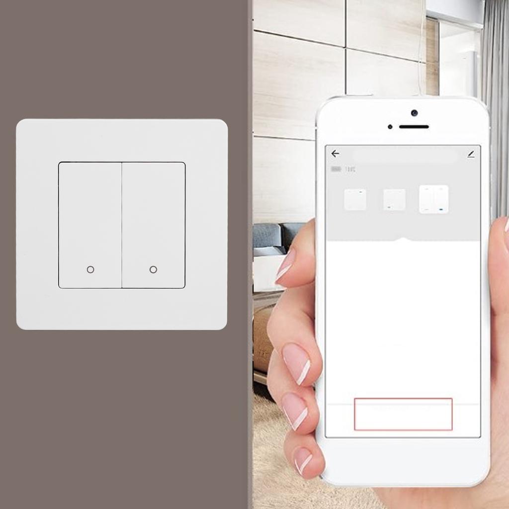Smart Light for 2 Gang Timing Dimming Reverse Dual Control Panel AC100‑240V