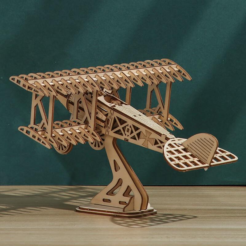 Wooden Airplane 3D Puzzle Kit