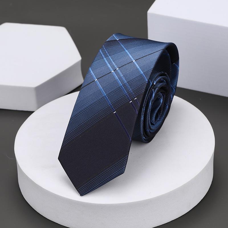 Korean Version Of Casual 5Cm Men'S And Women'S Business Dress Groom Wedding Stripe Hand Play Work Narrow Lazy Solid Color Tie