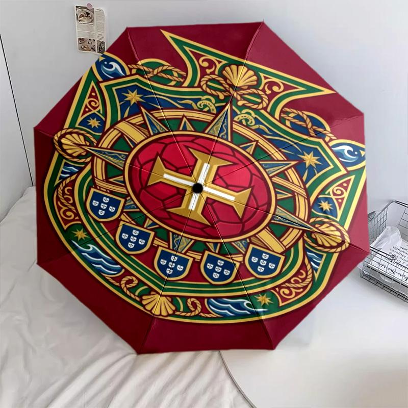 Royal Emblem Nautical Pride Folding umbrella Suitable for all seasons Suitable for all seasons Gift Three folds printing
