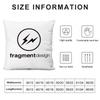 Lightning F-Fragment D-Design Pillow Case Plush Fabric Soft Double Sided Print Sofa Cushion Cover Throw Pillow Covers