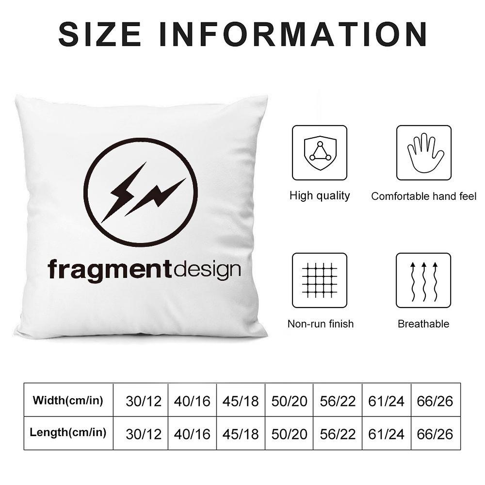 Lightning F-Fragment D-Design Pillow Case Plush Fabric Soft Double Sided Print Sofa Cushion Cover Throw Pillow Covers