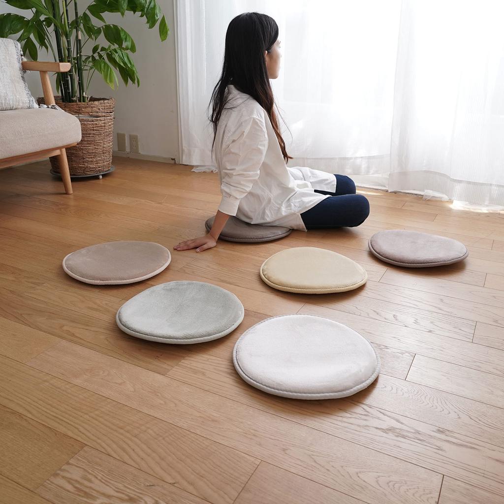 Μαξιλάρι Καρέκλας Toshishimizu Λεβάντα Στάχτης Κυκλικό 35cm Χαμηλής Ανθεκτικότητας Υψηλής Ανθεκτικότητας Φανέλα LM102 3 Στρώσεων