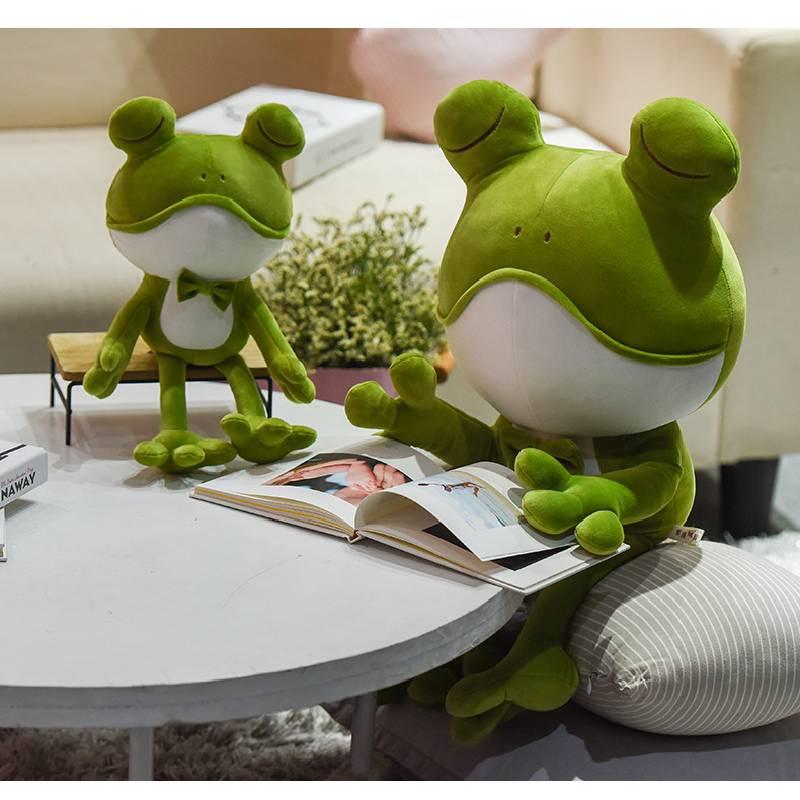 Adorable Frog Plush Pillow Soft Stuffed Toy Doll Gift Home Decoration