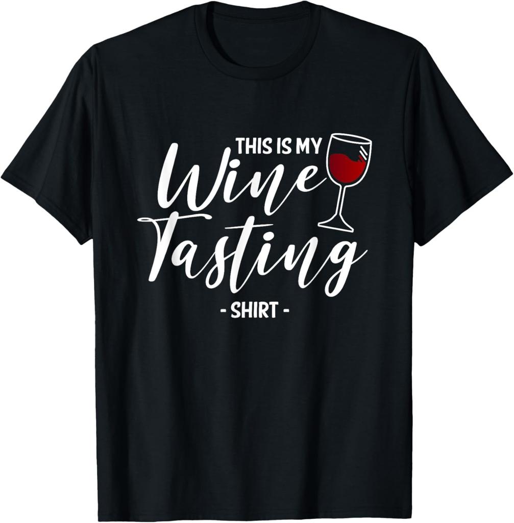 This Is My Wine Tasting Shirt Wining Cork Red Vino Drinking T-Shirt