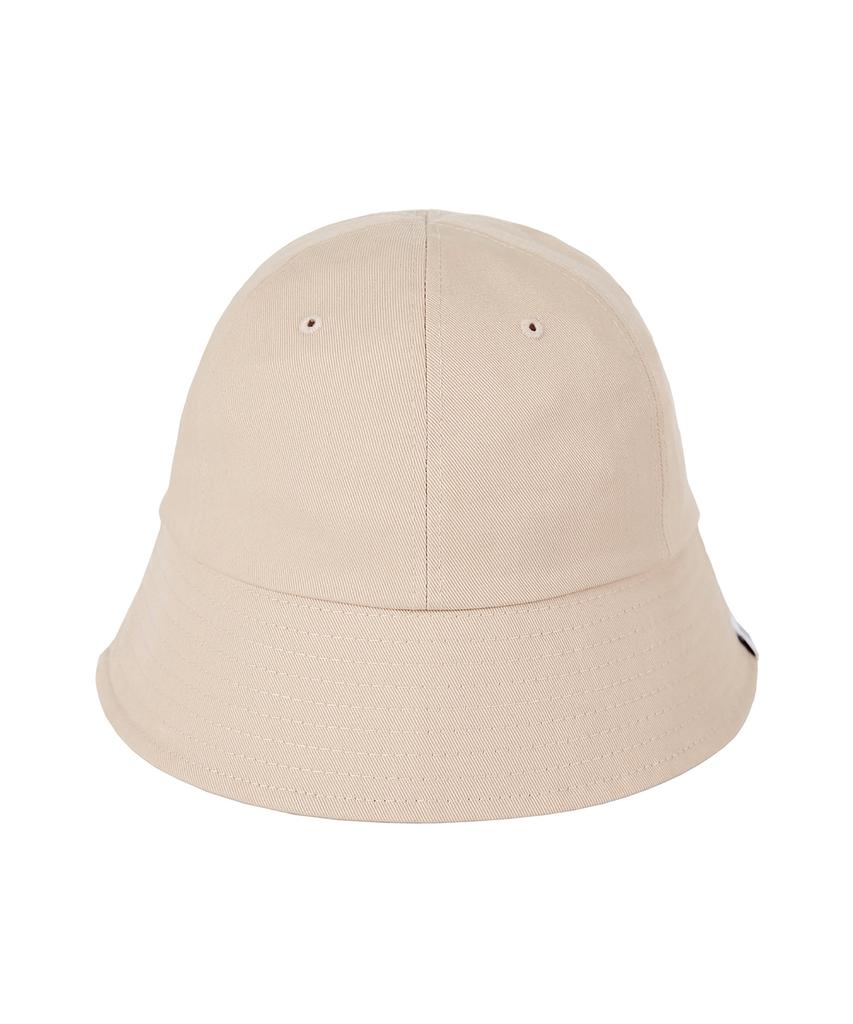 Bajal Monogram Label Round Bucket Hat Beige