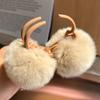 Cute Double-Sided Hairball Bobby Hair Imitation Rabbit Fur Clasp Clip Autumn Winter Plush Small Clip Edge Clip Hairpin Claw