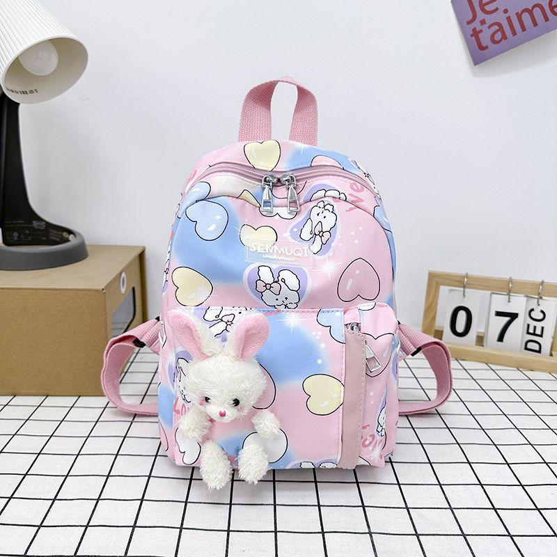 

Children s schoolbag, primary school student cartoon cute high-value backpack, kindergarten large-capacity first grade outdoor backpack розовый