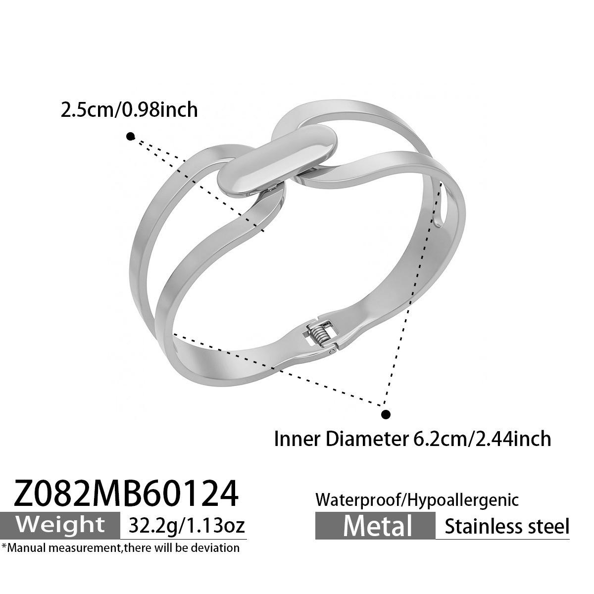Браслет из крупных круглых бусин с покрытием из 18-каратного золота, европейский и американский стиль, с полыми звеньями из нержавеющей стали и смелым дизайном