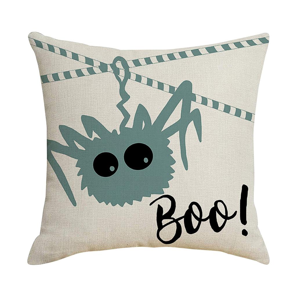 Halloween Pillow Cover Living Room Sofa Bedroom Pillow Single Sided Linen Pillow