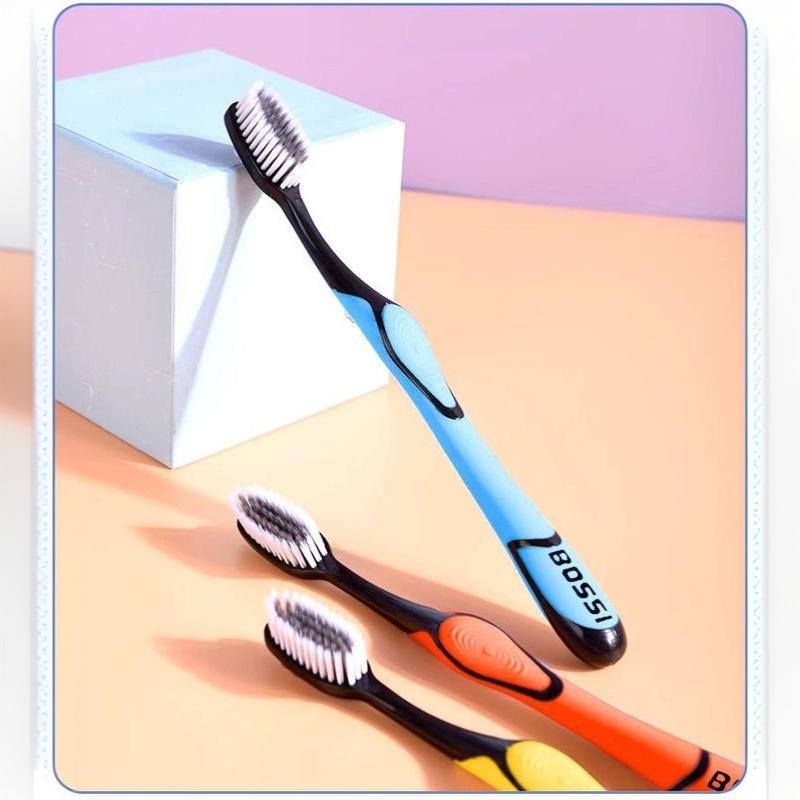 3/5/10 Pcs Manual Toothbrushes Ultra Soft Charcoal Bristles Non Slip Handle For Adult Daily Home Oral Care