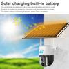 Solarkamera 4G SIM Dual Objektiv für den Außenbereich PIR Personenerkennung Kabellose Camara Energiesparende wasserdichte CCTV-Sicherheitskamera für Zuhause