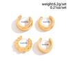 Ingemark 4Pcs/Set Small Mini C Shape Round Ear Clip Earrings for Women Trendy Charms No Piercing Cuff Earrings Daily Jewelry New