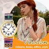Women's Watch Cute Bohemian Style Stretch Band Fashionable Analog Display Free Size Stainless Steel Band Waterproof Quartz Watch Fashion Accessory -