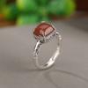 Adjustable Vintage Style Copper Ring With Cloud Motif Women Men Bohemian Floral Geometric Design
