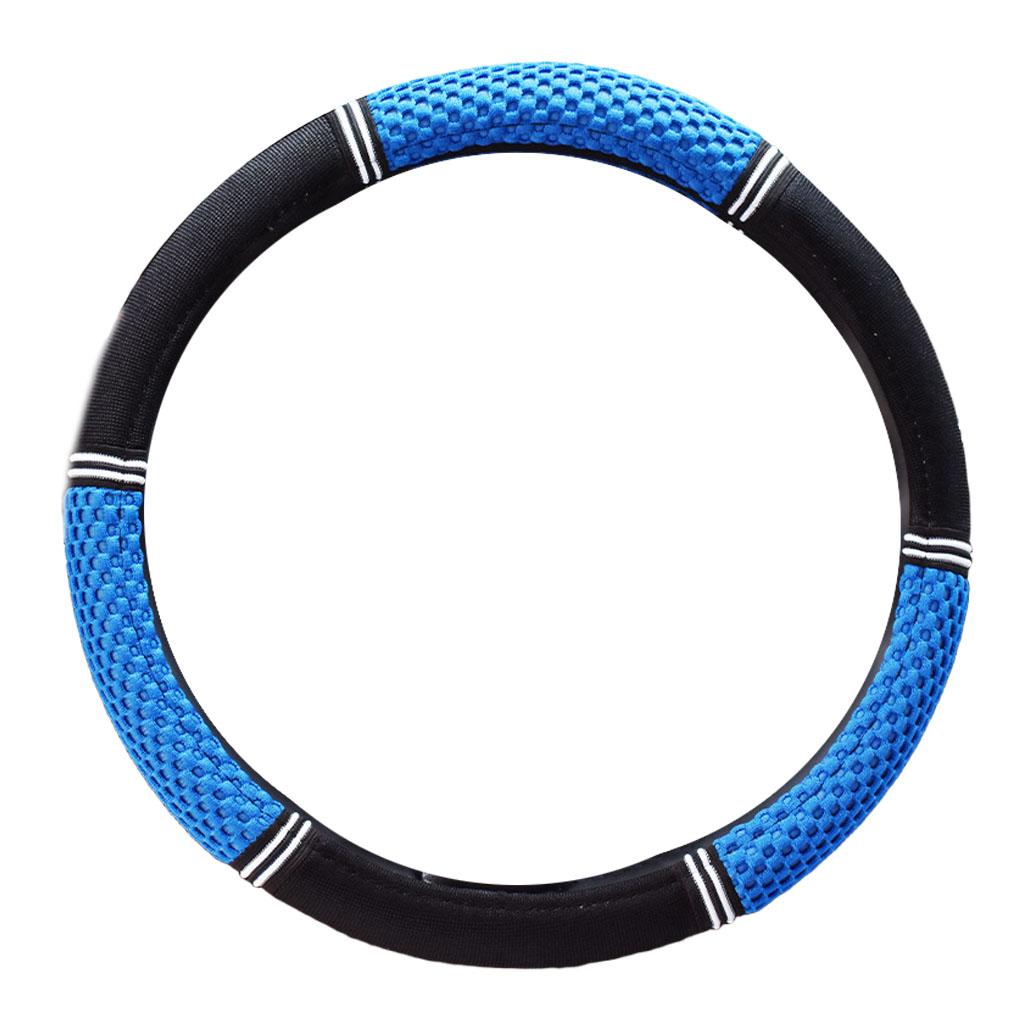 Husă pentru volan de mașină, antiderapante, din piele PU, pentru volan, potrivite 37-38 cm A, fibră de carbon, pentru decorarea mașinii, accesorii auto