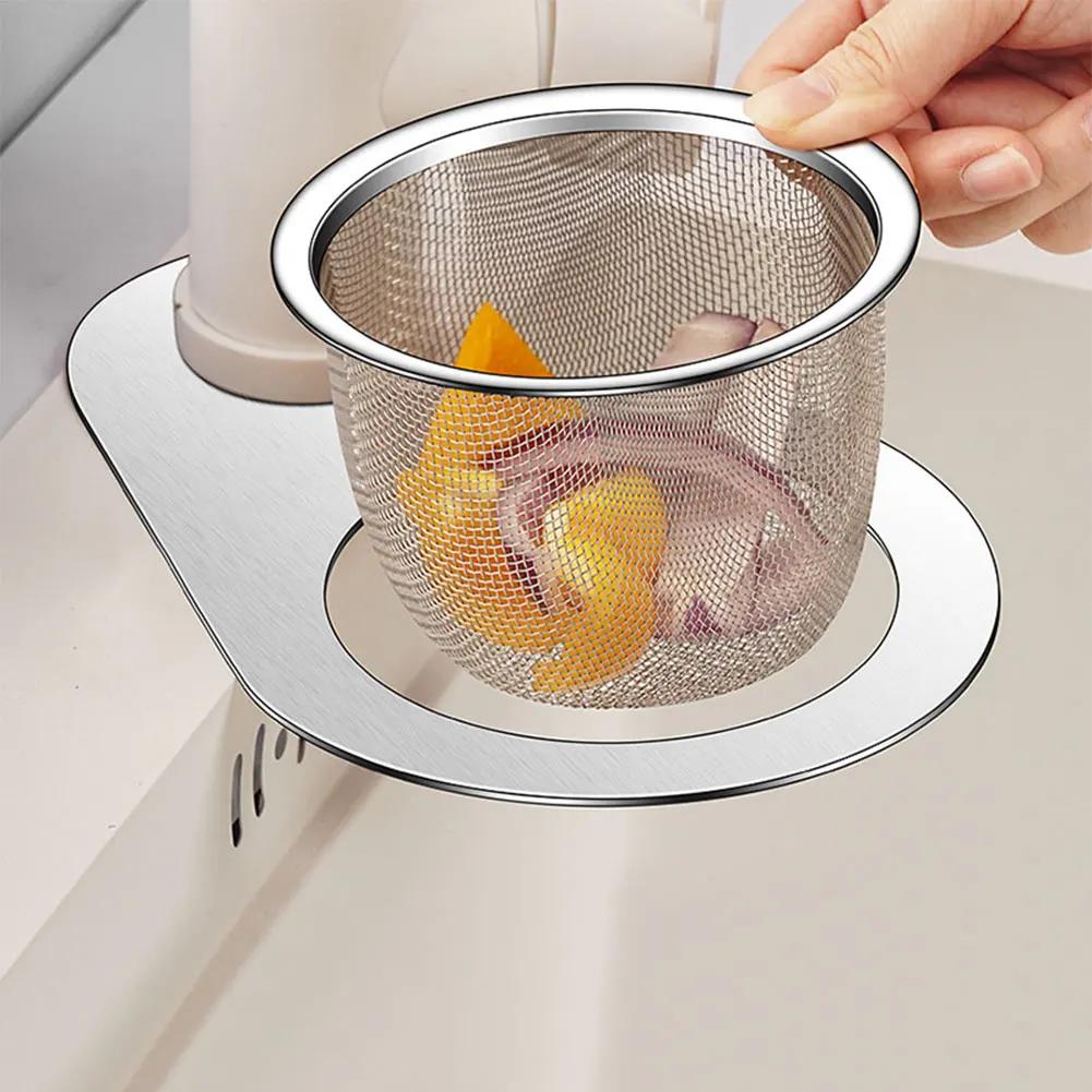 1/2PCS Kitchen Sink Drain Basket Stainless Steel Swan Food Vegetables Peel Egg Filter Corner Sink Strainer Dry Drainage Racks