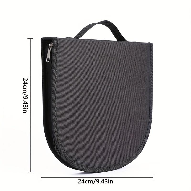 1pc Oxford Cloth Cutlery Storage Bag (9.43x9.43inch), Portable Folding Travel Utensil Organizer, Picnic Beach Camping Essentials Cutlery Not Included
