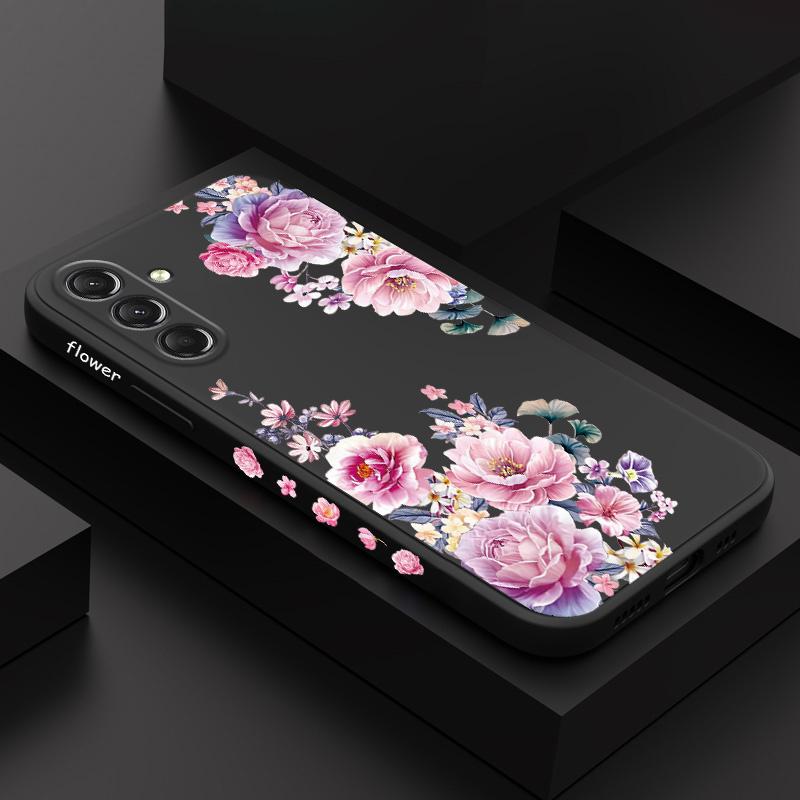 Satin Brocade Phone Case For Samsung Galaxy S25FE  S24 S23 S22 S21 S20 Ultra Plus FE Note 20 Ultra 10 Plus Cover
