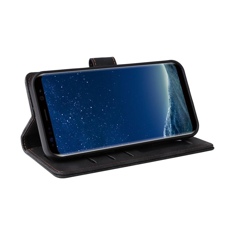 Samsung s8 Plus Deri Cüzdan Çanta Telefon Kılıfı Samsung Galaxy S8+ S8 Plus S8Plus G950F G955F İçin Lüks Kapaklı Kılıf Kart Yuvası