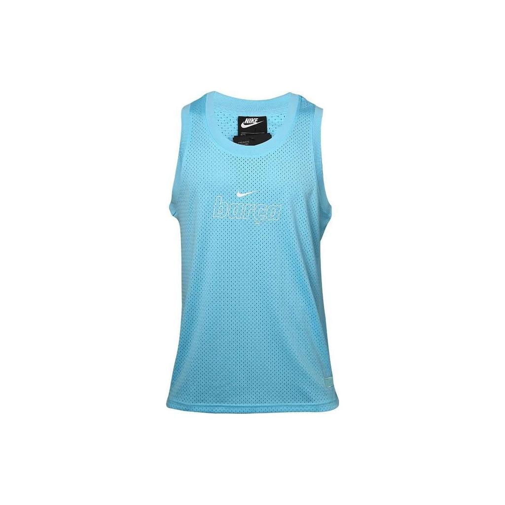 Nike Letter Casual Knitted Football Sleeveless Pullover Vest Men Tops Blue DC7283-425