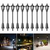 10 Pcs 6.7/11cm LED Lamppost LED Lighting Landscape Model DIY Landscape Design