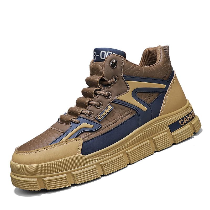 Men's shoes new Martin boots autumn and winter shoes outdoor non-slip and wear-resistant tooling boots heightening casual versatile trendy shoes