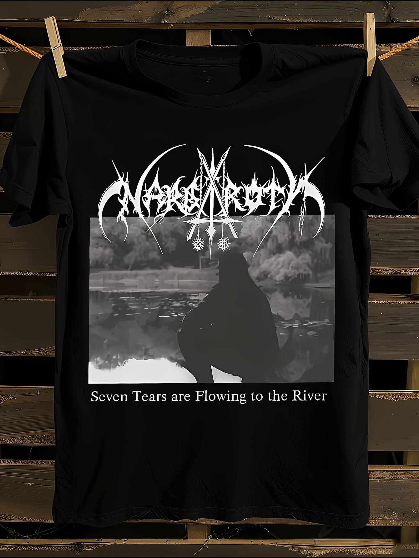 Nargaroth Gothic Lettering and Norse Mythology Graphic T-... XXXXL