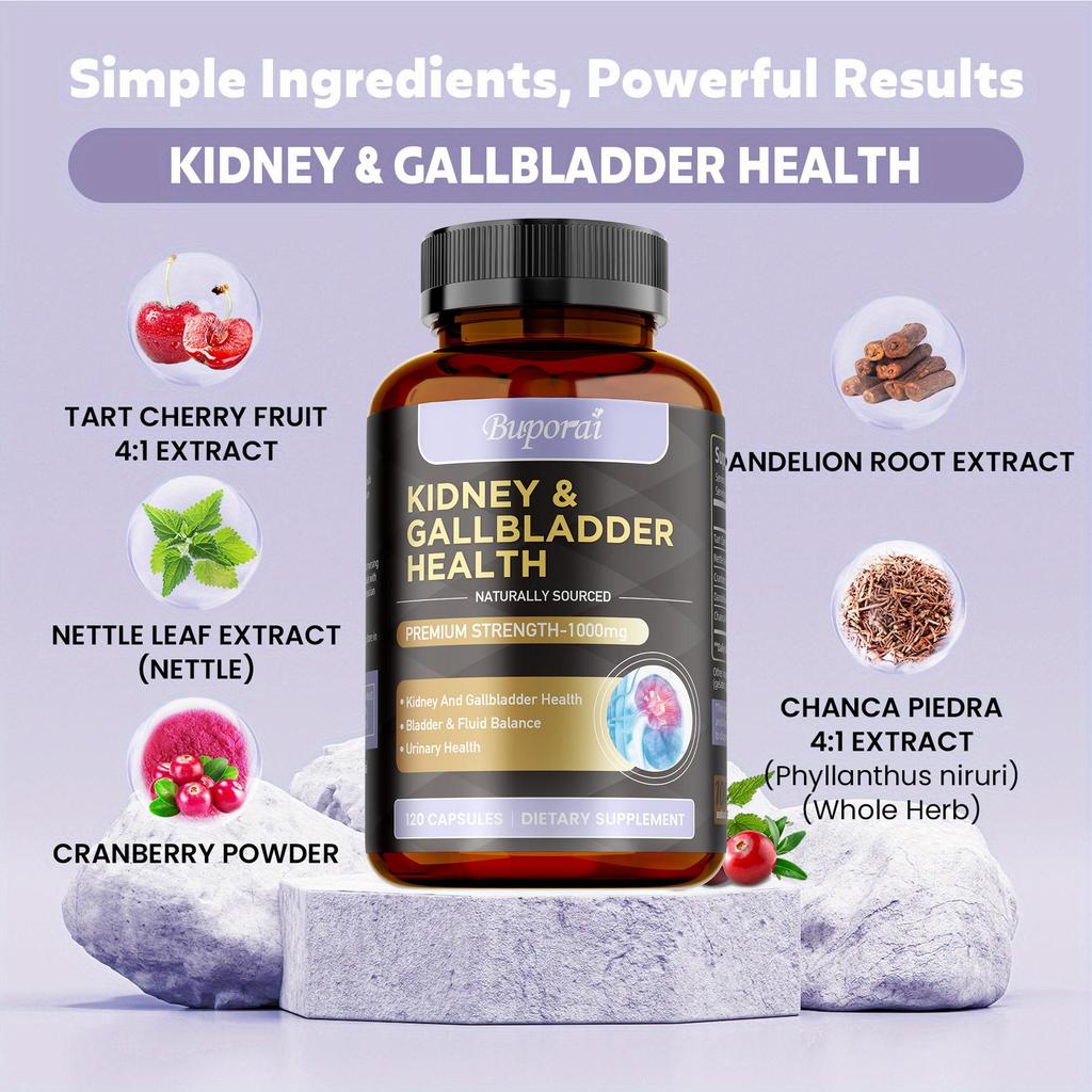 Kidney & Gallbladder Health-Urinary System,Cleanse Support,Kidney Restore Health