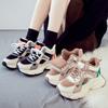 Fleece thickened warm high-top cotton shoes 22 winter new little white sports dad shoes student