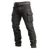 Men Cargo Pants Relaxed Fit Multi Pocket Trousers Cotton Fabric Utility Casual Straight Leg Pants with Belt