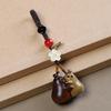 Unisex Personalized Hugging Pear Keychain: Red & Green Sandalwood Pendant Phone Chain