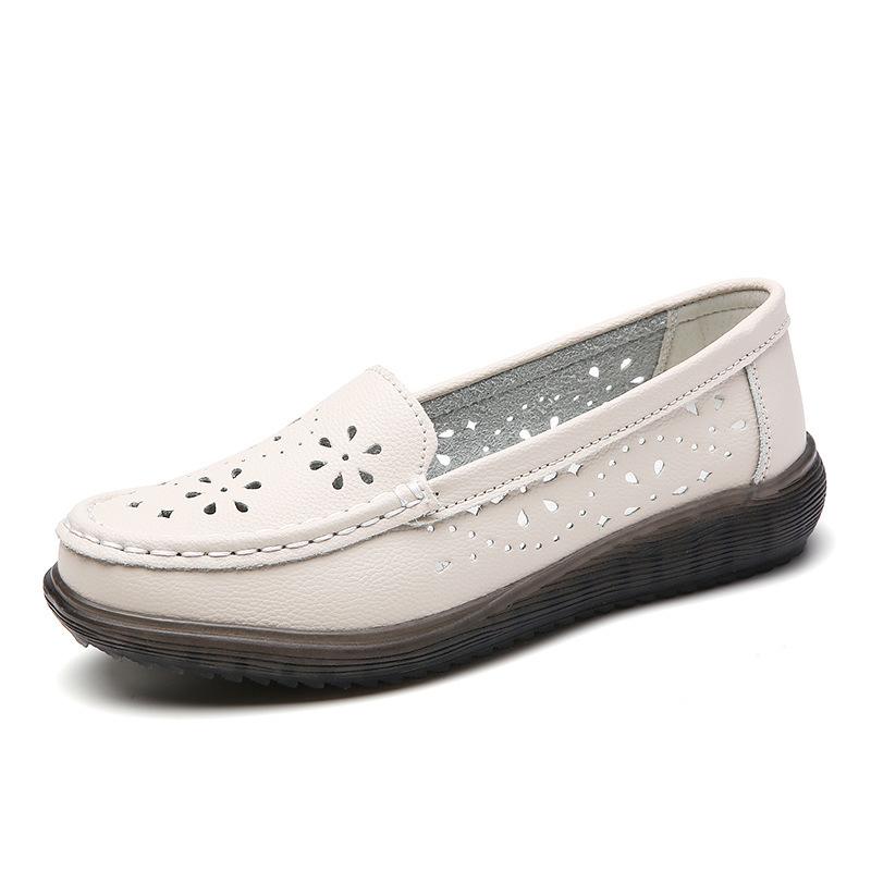 Spring Round Head One-pedal Soft-soled Shallow Mouth Fashionable Women's Style Flat Shoes Soft-soled Single Shoes