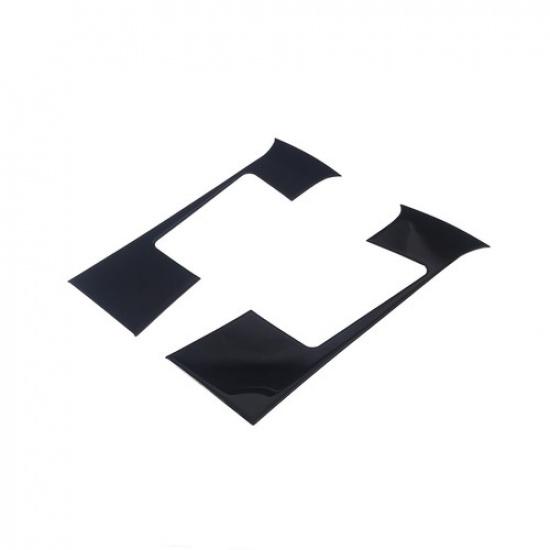 Glossy Piano Black Seat Safety Belt Buckle Trim Sticker For Toyota Tacoma 16-22