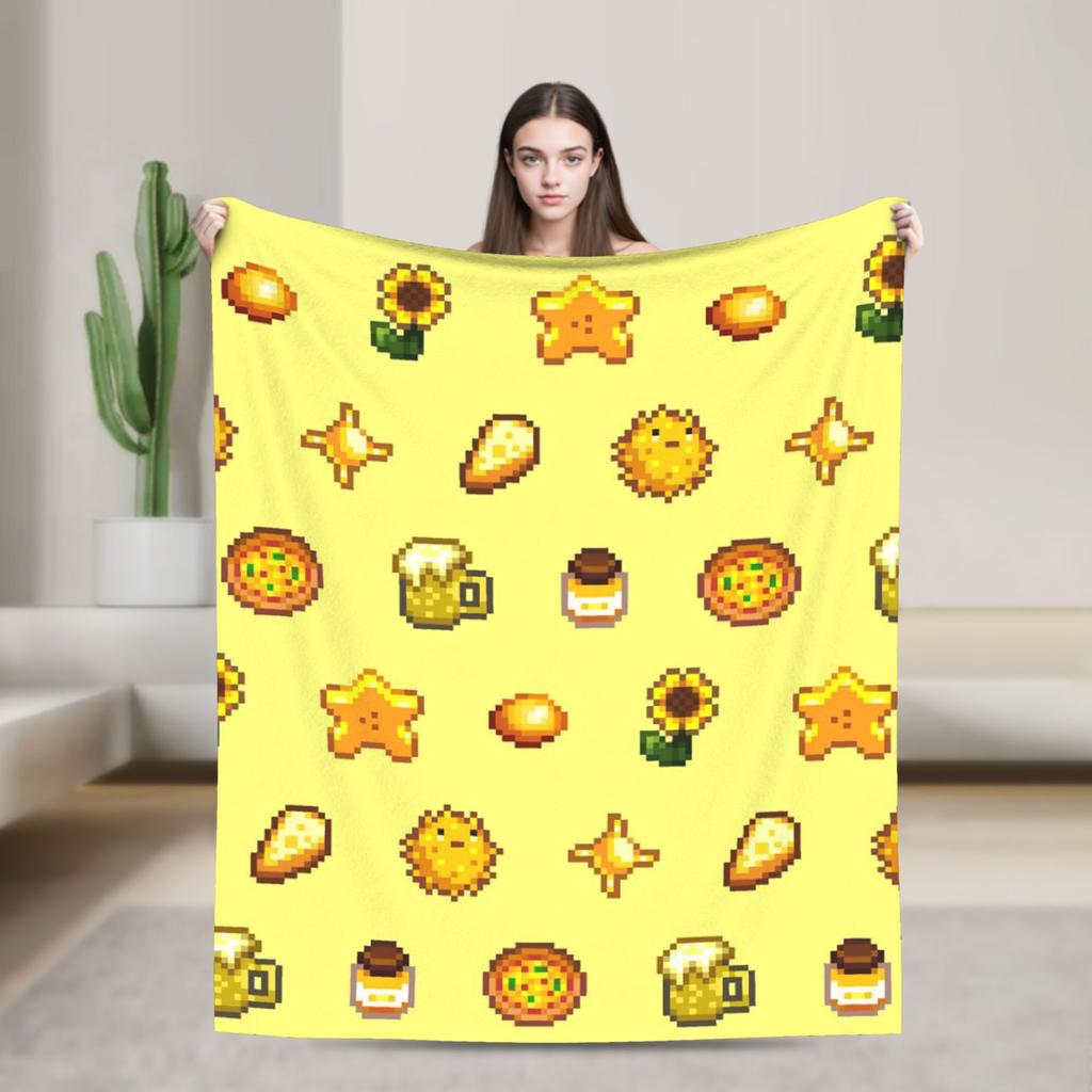 Stardew Valley Animals Chicken Blanket Quality Super Soft  Throw Blanket Winter Travel Office Living Room Comfortable Bedspread