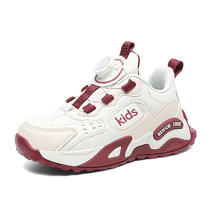 Classmate 25 years old new boys and children running shoes breathable mesh sneakers shock-absorbing double mesh button running shoes