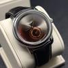 Minimalist Business Watch for Men Quartz Clock Leather Wristwatch