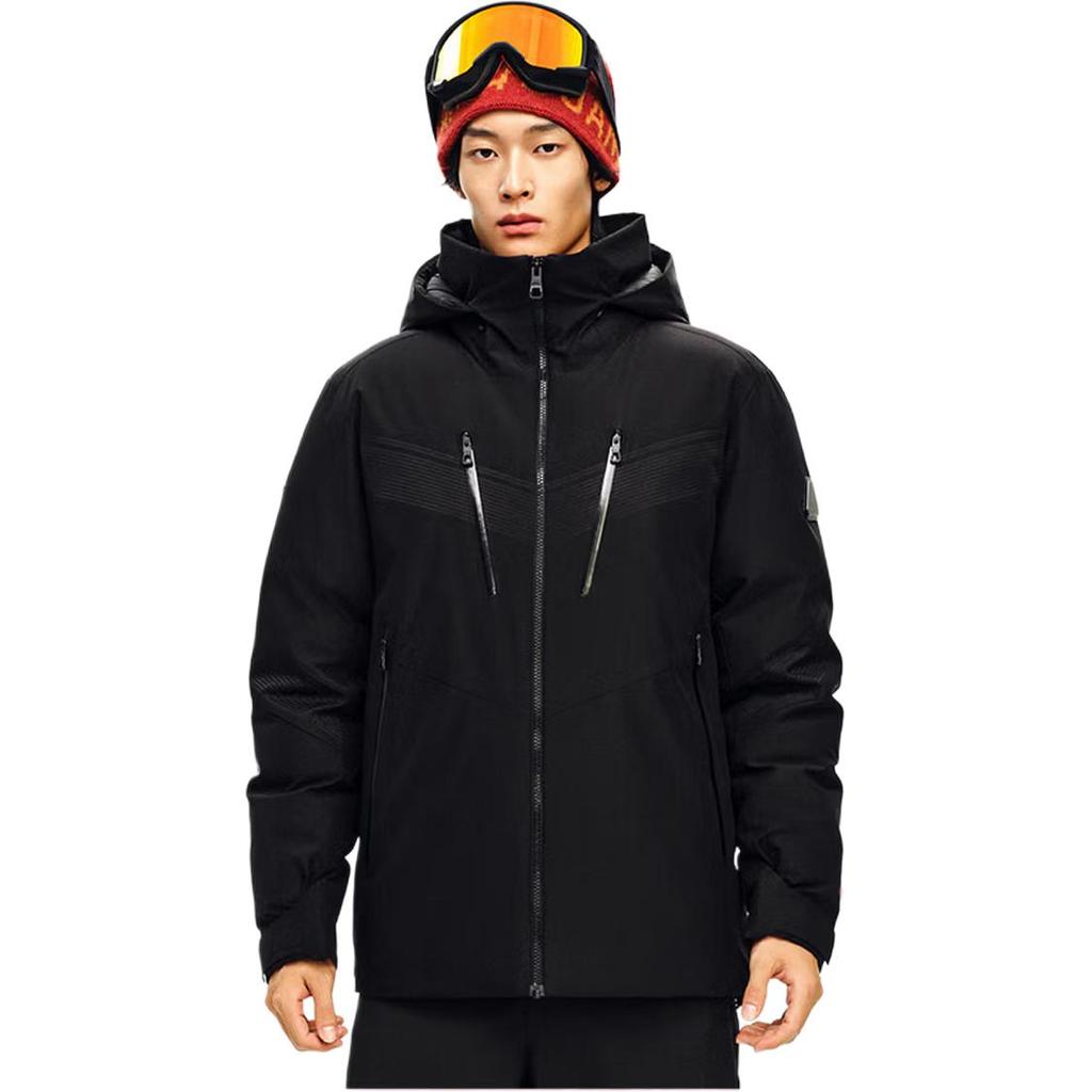 Anta Champion Outdoor Ski Series Warm Comfortable Simple Hooded Down Jacket Men Outerwear 152540921-2