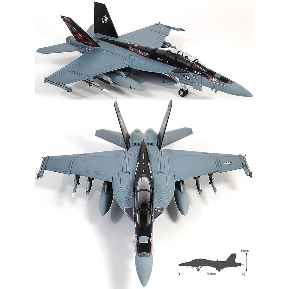 1/72 USN F/A-18F VFA-154 Black Knights #12577 Academy Model Kit DIY Assembly Puzzles Military Building Blocks Toy