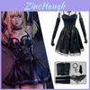 Stilvolles Misa Amane Death Note Anime Cosplay Schwarzes Kleid Für Halloween Und Partys