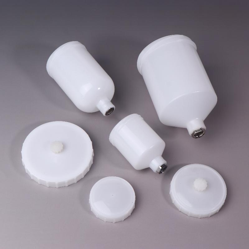 125/250/600Ml Plastic Spray Paint Cup Sprayer Cup Air Gravity Feed Paint Spray Pot Thread Connector For Spray Gun Parts