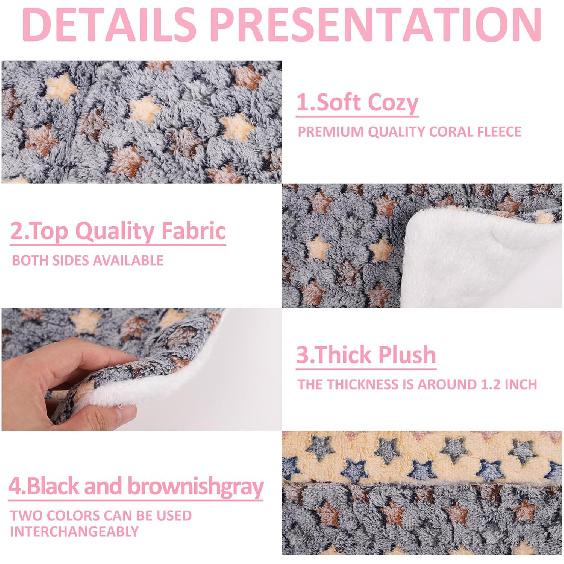 2PCS Guinea Pig Bed Mat, Washable Small Animal Bed, Bunny Rabbit Pillow Blanket(12.6 x 9.8 Inch)