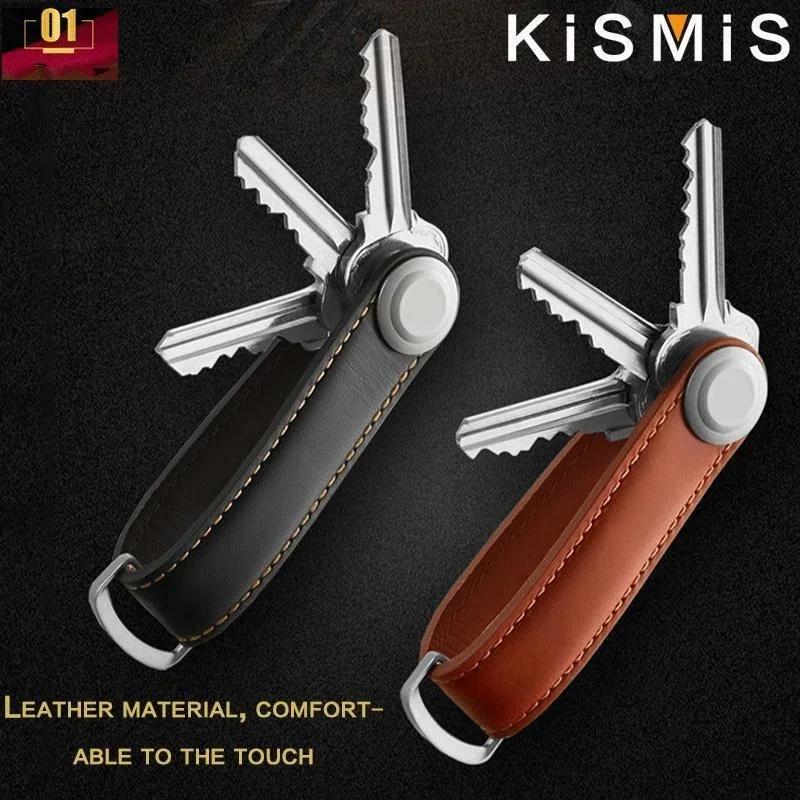 Car Key Pouch Storage Case Wallet Holder Keyring Collector Key Organizer Keychain Multifunctional Folding Pocket Keyholder