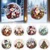 Artistic Faux Pearl Bead Crafts Christmas Art Ornament DIY Kit, Hanging Angel Santa Suncatcher, 3D Kits for Adults Sparkling Sun Catcher Craft