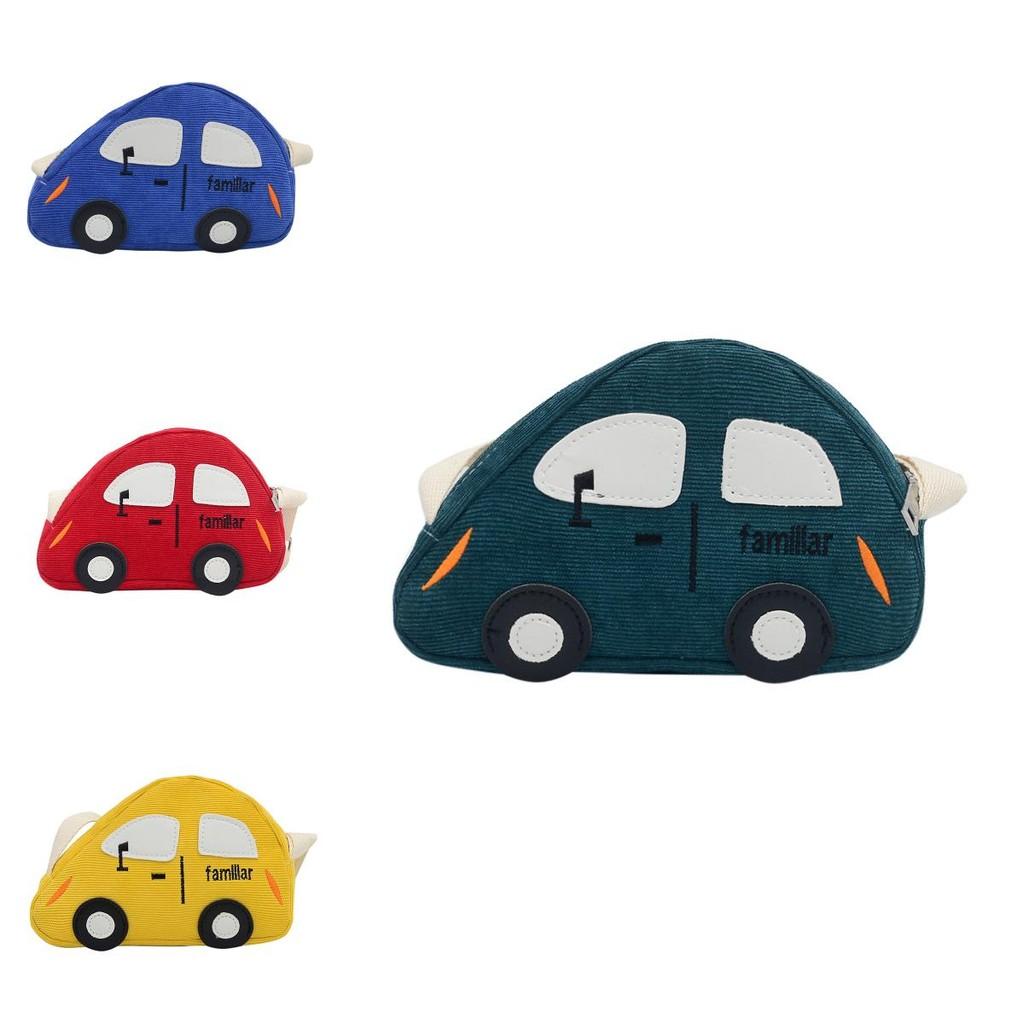 Car Bag Shoulder Childrens Canvas Bag Adjustable Shoulder Strap Zipper Design
