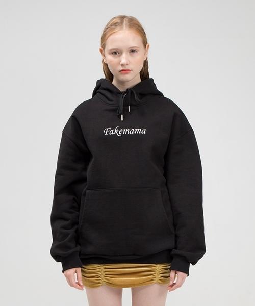 Fake Mama Moon Print Hoodie [Black] Sable