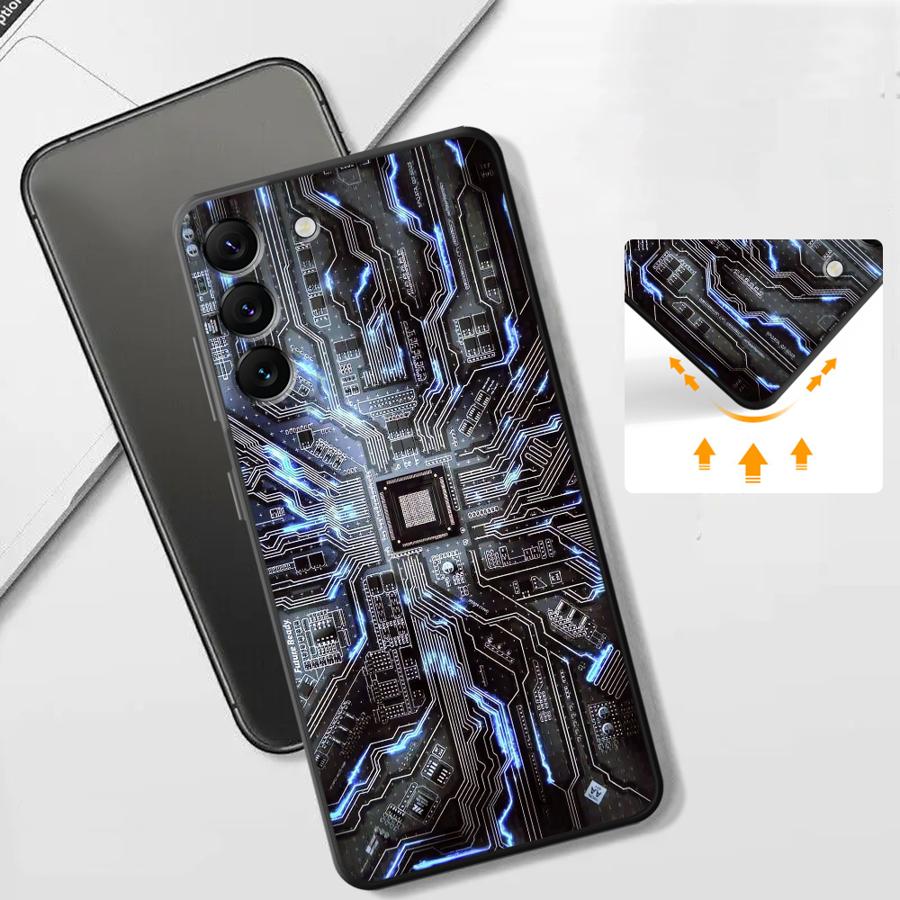 Funda Phone Cover Case for Xiaomi Redmi Note 9 10S 9S 11 10 11s 12s 14 13 Pro Plus 7 8 12 Pro Retro Circuit Board