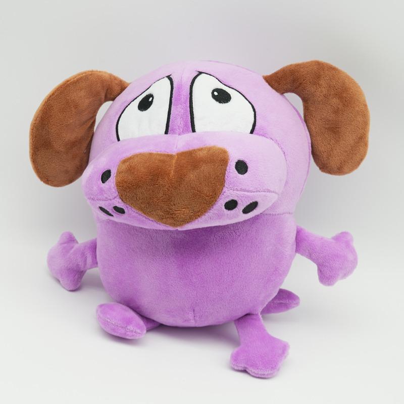Peluche Melanzana Coraggiosa Cane Melanzana Viola Bambola di Pezza Personaggio Cartone Animato Carino Peluche Morbido Ornamento per la Casa Regalo di Compleanno Per Bambino e Amico